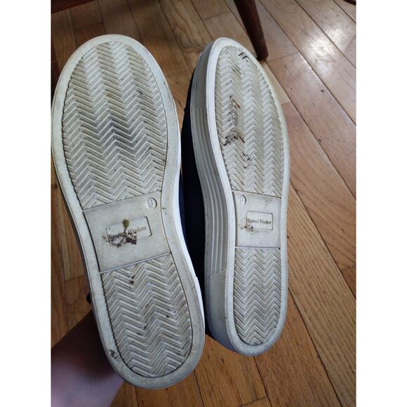 Samuel Windsor Navy Blue Sneakers Trainers Canvas Lace Up Size 9 Casual - Picture 10 of 10